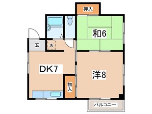 大野台ハイツの物件間取画像